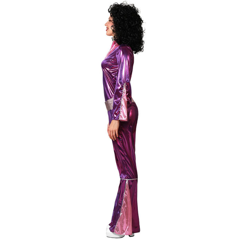 Disfraz de Disco Fucsia para mujer Perfil