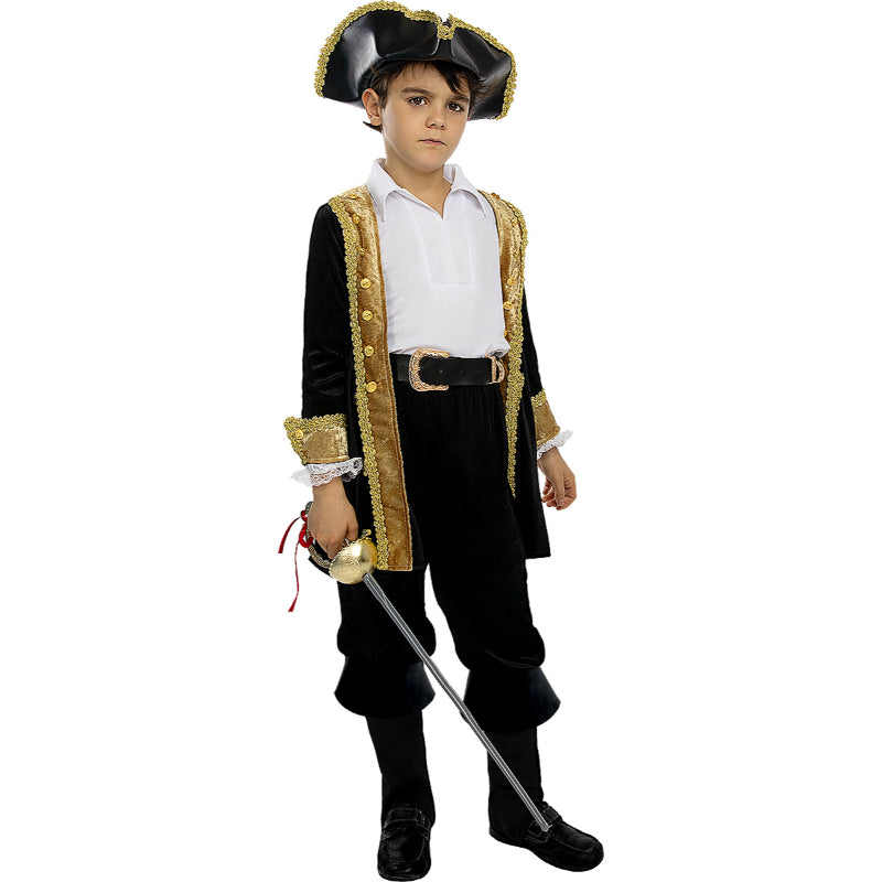 Disfraz de Pirata deluxe Colonial Collection para niño