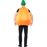 Disfraz de Calabaza Naranja para hombre Espalda