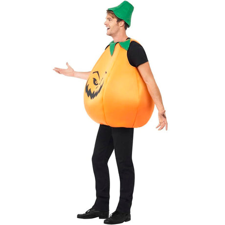 Disfraz de Calabaza Naranja para hombre Perfil