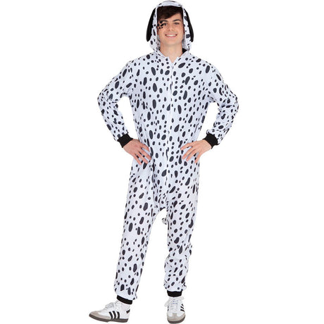 Disfraz de Perro Dálmata kigurumi adulto unisex