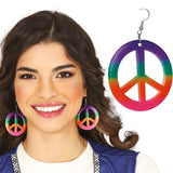 Pendientes hippie multicolor