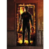 Decoración puerta Michael Myers