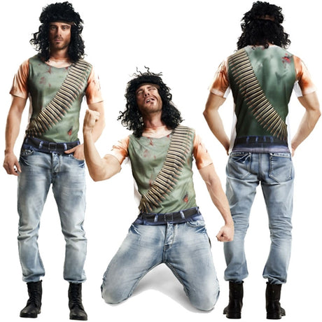 Camiseta Disfraz John Rambo