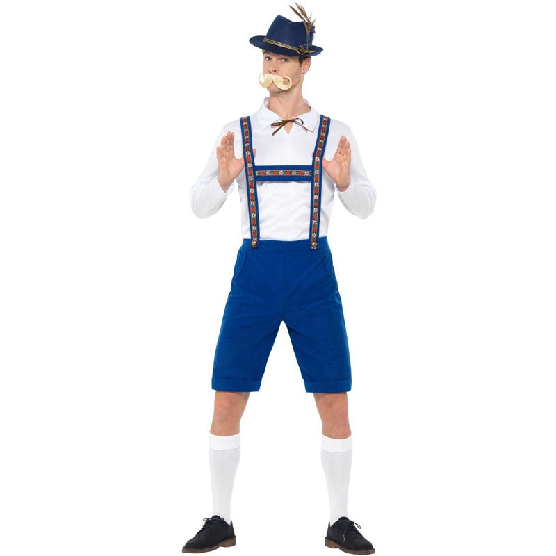 Disfraz de Alemán Oktoberfest azul para hombre