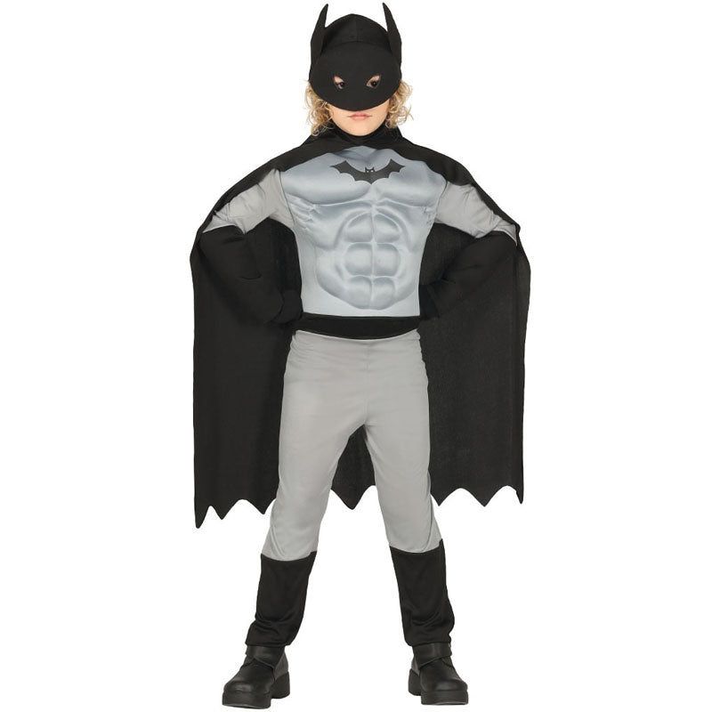 Disfraz de Batman con músculos para niño