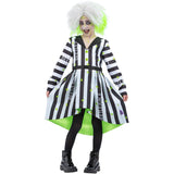 Disfraz de Beetlejuice de Tim Burton para niña