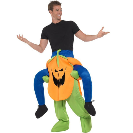 Disfraz de Calabaza Halloween a hombros para adulto perfil