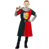 Disfraz de Cruzado Medieval Rojo para niño