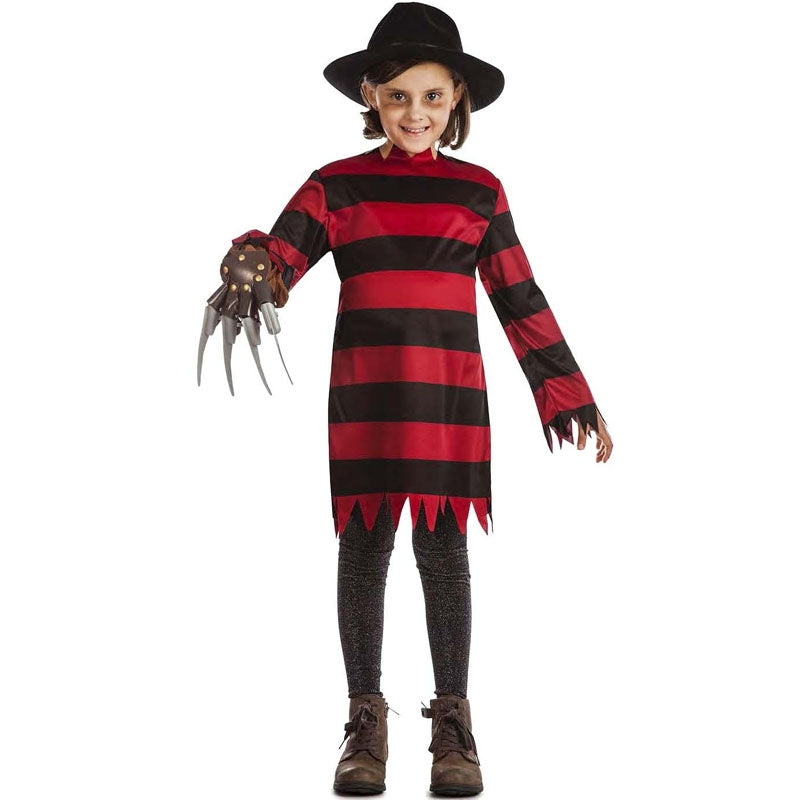 Disfraz de Freddy Krueger para niña