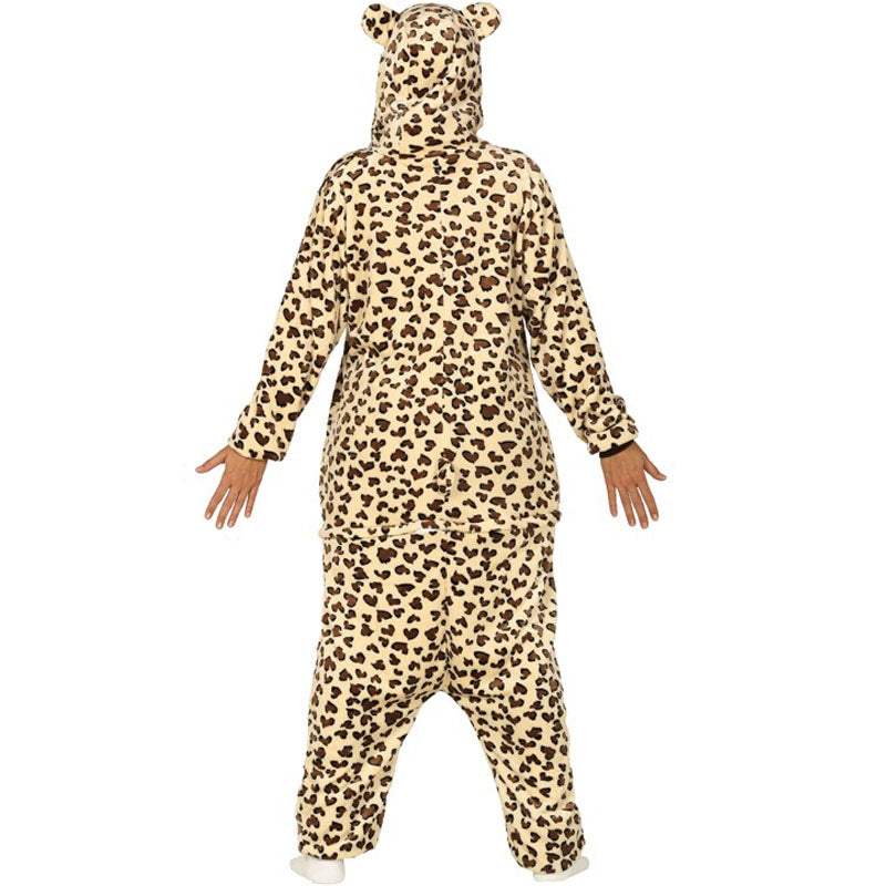 Disfraz de Leoparda Kigurumi para mujer espalda