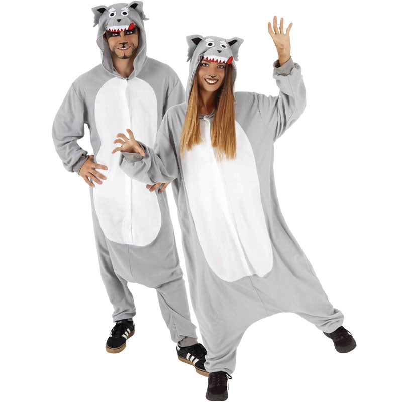 Disfraz de Lobo Feroz kigurumi para adulto