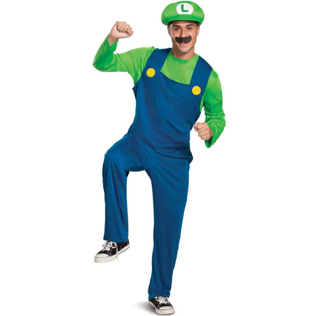 Disfraz de Luigi Super Mario para hombre