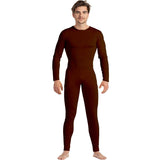 Disfraz de Maillot marrón spandex para hombre