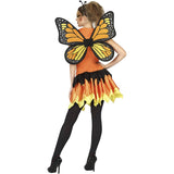 Disfraz de Mariposa naranja para mujer espalda