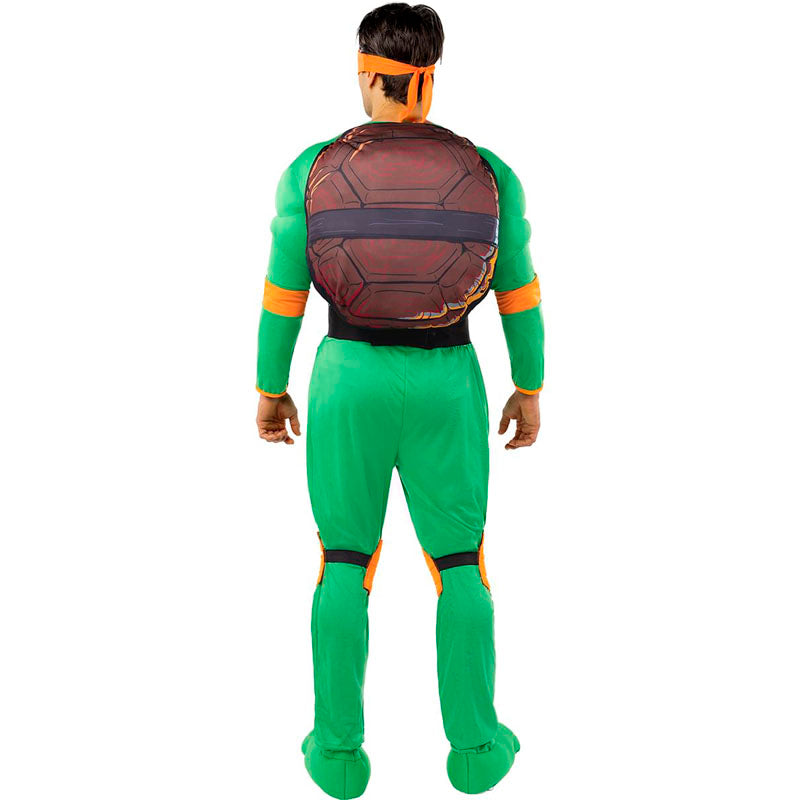 Disfraz de Michelangelo de Las Tortugas Ninja para hombre Espalda