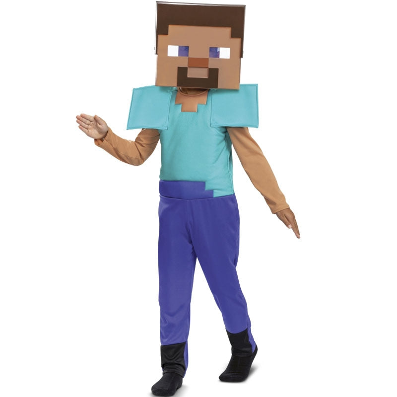 Disfraz de Minecraft Steve para niño