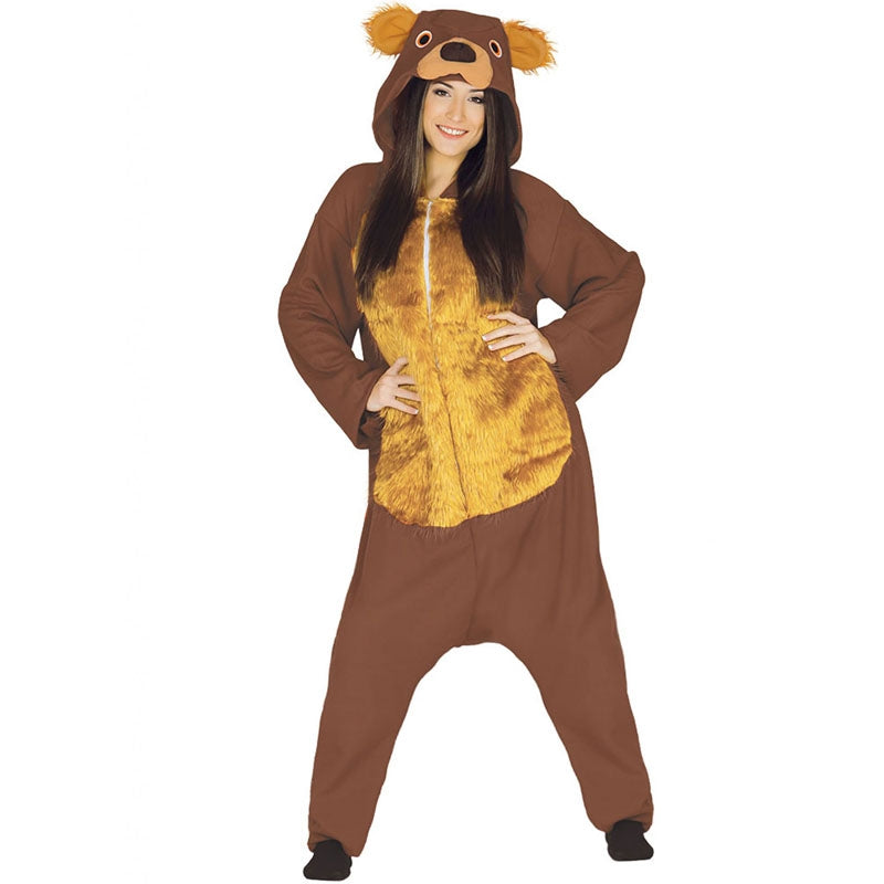 Disfraz de Oso Marrón Kigurumi para adulto