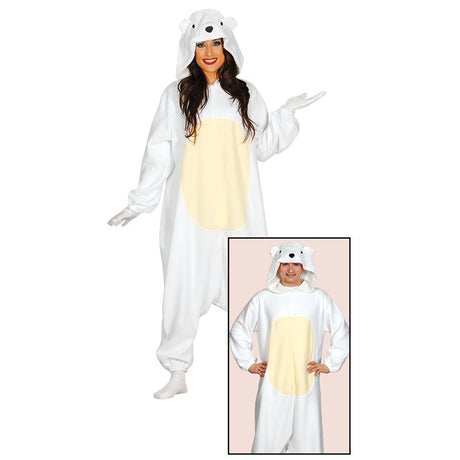 Disfraz de Oso Polar Kigurumi Adulto