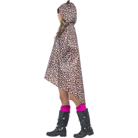 Disfraz de Leopardo Poncho Impermeable perfil