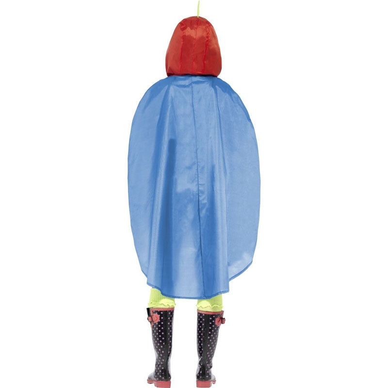 Disfraz de Loro Poncho Impermeable espalda