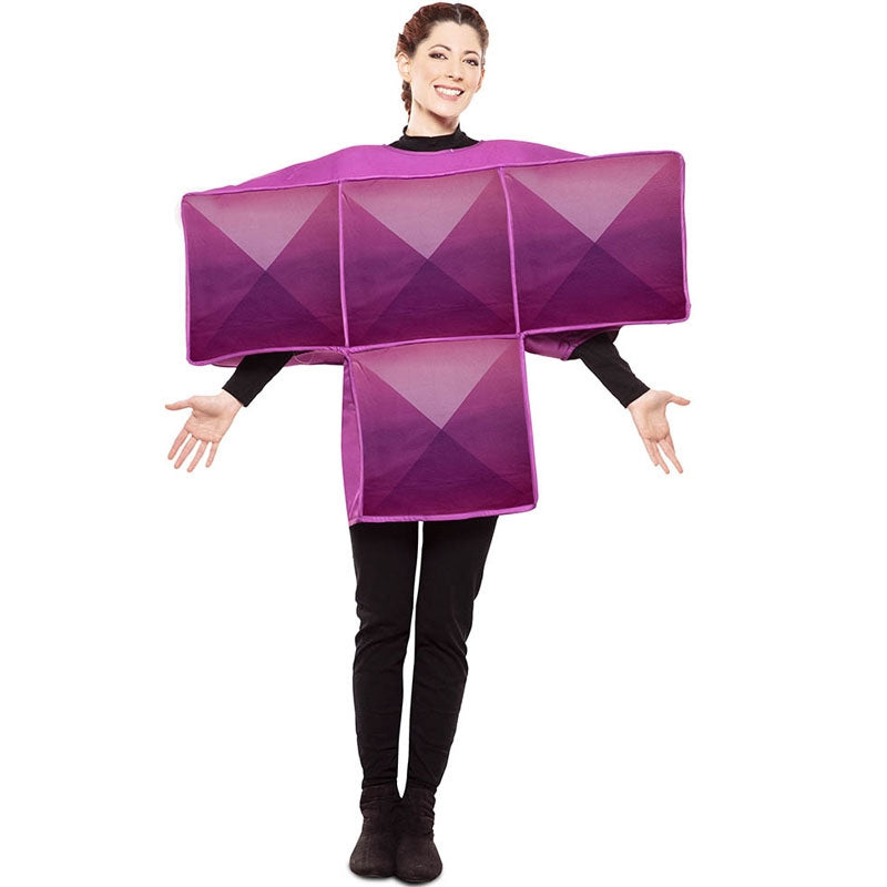 Disfraz de Tetris Morado para mujer