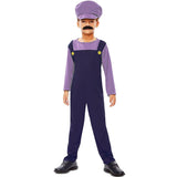 Disfraz de Waluigi para niño