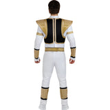 Disfraz de Power Ranger Blanco para hombre Espalda