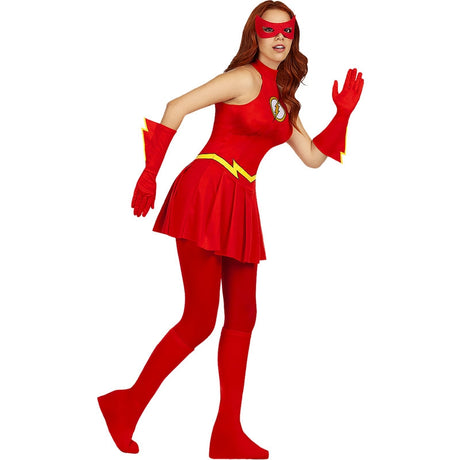 Disfraz de Superheroína Flash para mujer Perfil