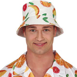 Gorro hawaiano con frutas