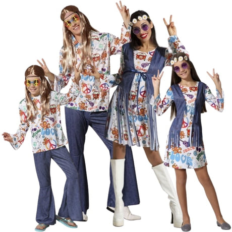 Grupo de Hippies Estampados