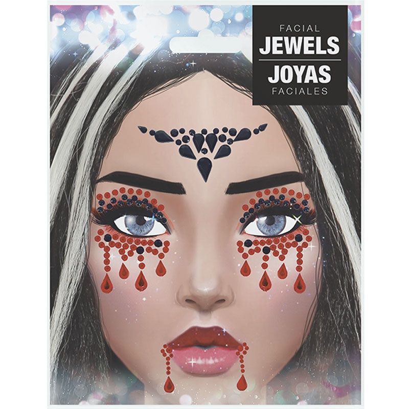 Joyas faciales para Vampiresa blíster