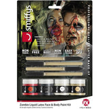 Kit maquillaje zombie realista con látex