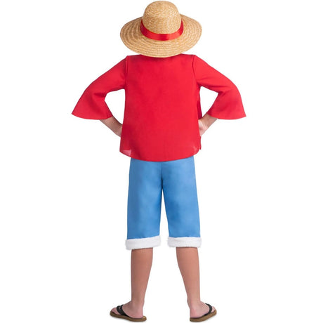 Disfraz de Luffy One Piece para niño Espalda