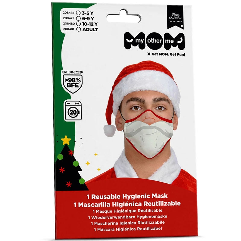 Mascarilla de Papá Noel para adulto packaging