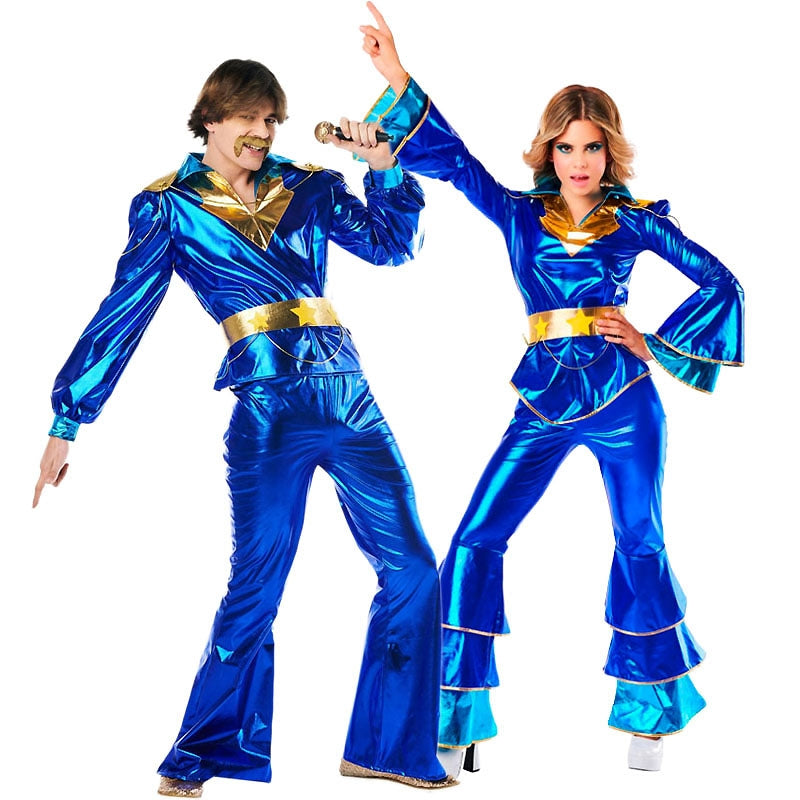 Pareja de Disco Abba Azul