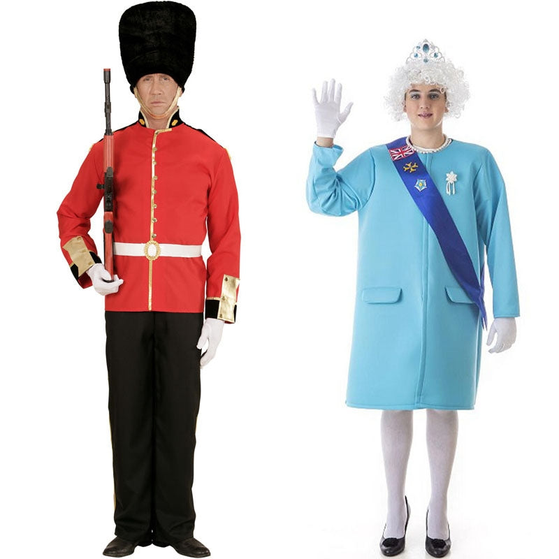 Pareja de Guardia Real y Reina de Inglaterra