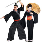 Pareja de Samurái y Geisha Antiguo Japón