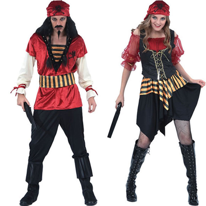 Pareja Piratas Rojos