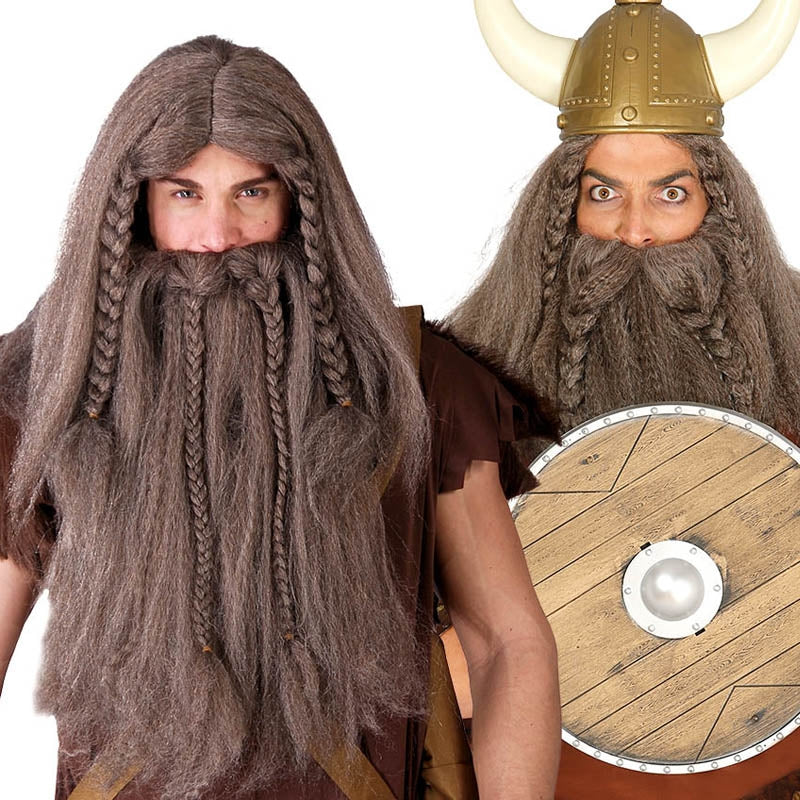 Peluca Vikingo con barba