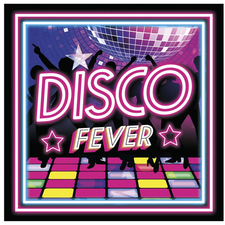 Servilletas Disco Fever para completar la decoración de tu fiesta temática Packaging