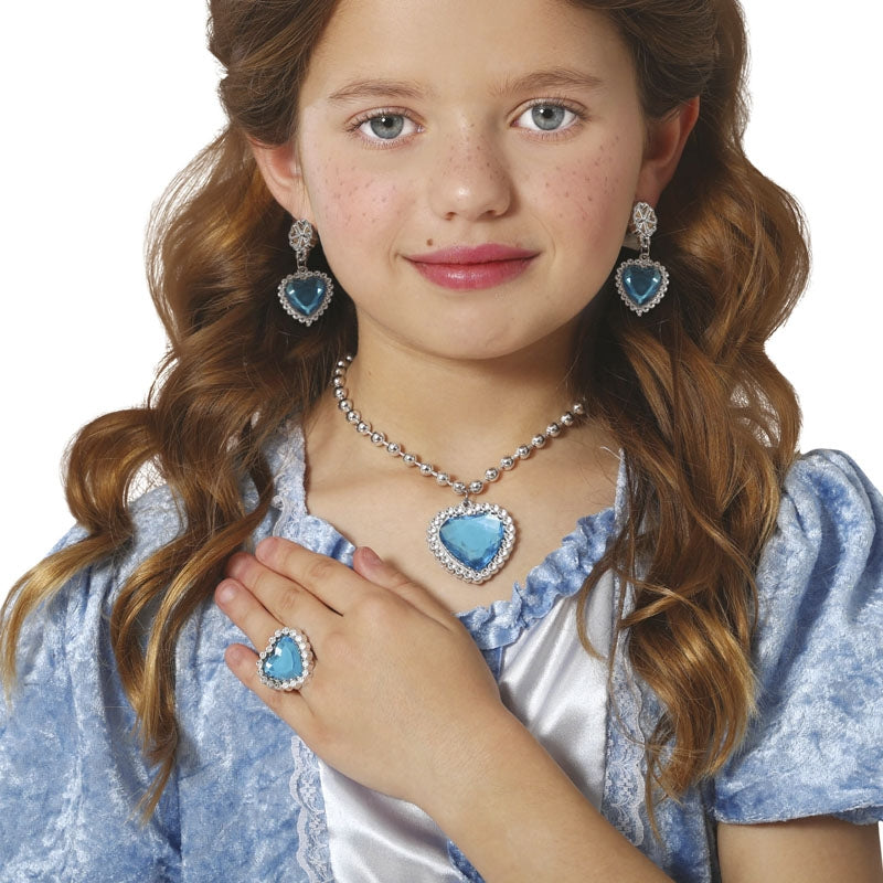 Set Joyas Princesa Infantil Azul