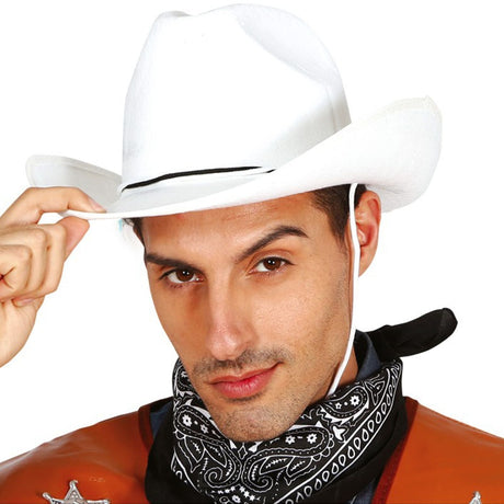 Sombrero vaquero blanco