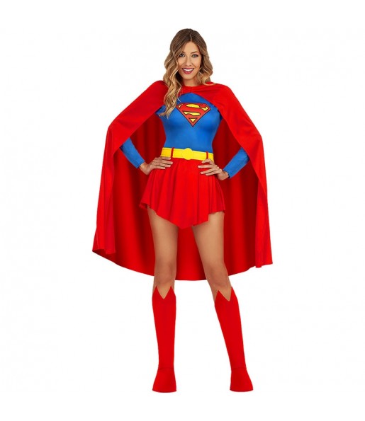 Disfarce de Heroína Supergirl de Metropolis para mulher