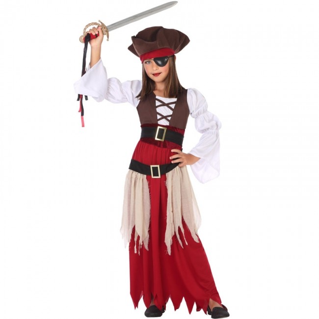 Fantasia Pirata Caribe E Pirata Verão Kit Com 2