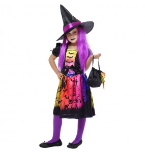 Bruxa Halloween para Meninas, Festa Halloween para Crianças, Cosplay,  Fantasia com Chapéu, Saia, Vassoura para 2 a 10 Anos