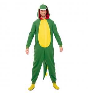 Fato Dinossauro Kigurumi de adulto