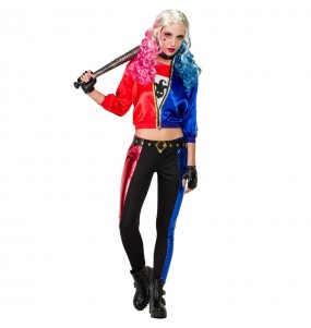 Fantasia Cosplay Harley Quinn Arlequina Completa Com Peruca