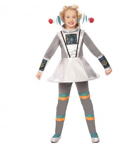 Disfarce de Robô espacial para menina