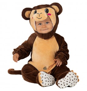 Disfarce de Macaco no jardim zoológico para bebé